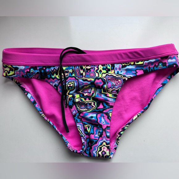 Nike Other - Nike pink multicolor training bikini bottom XS NWOT